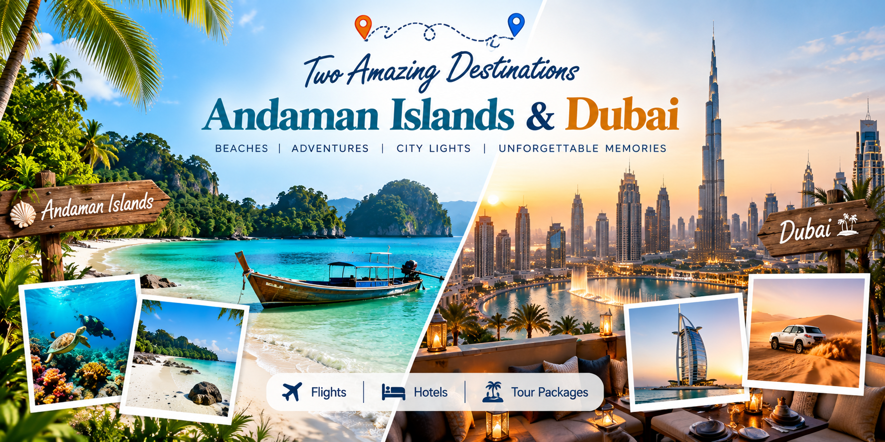 Andaman Islands and Dubai tour packages